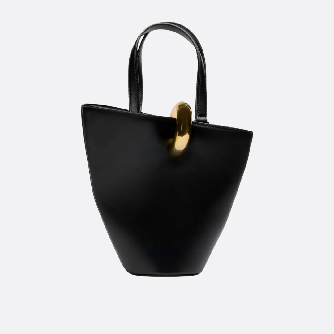 JACQUEMUS LE PETIT BAMBOLA LEATHER TOTE