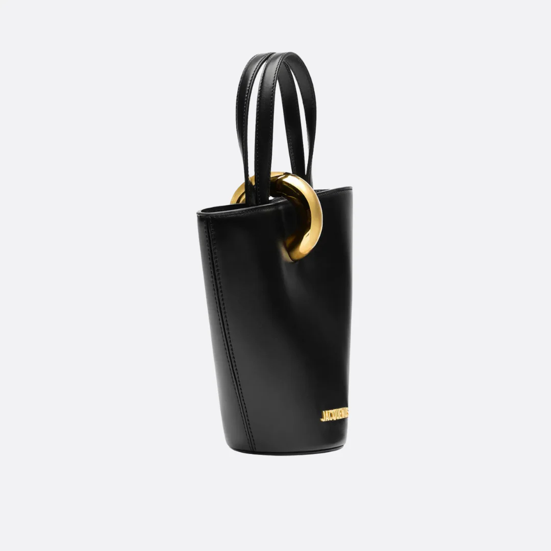 JACQUEMUS LE PETIT BAMBOLA LEATHER TOTE
