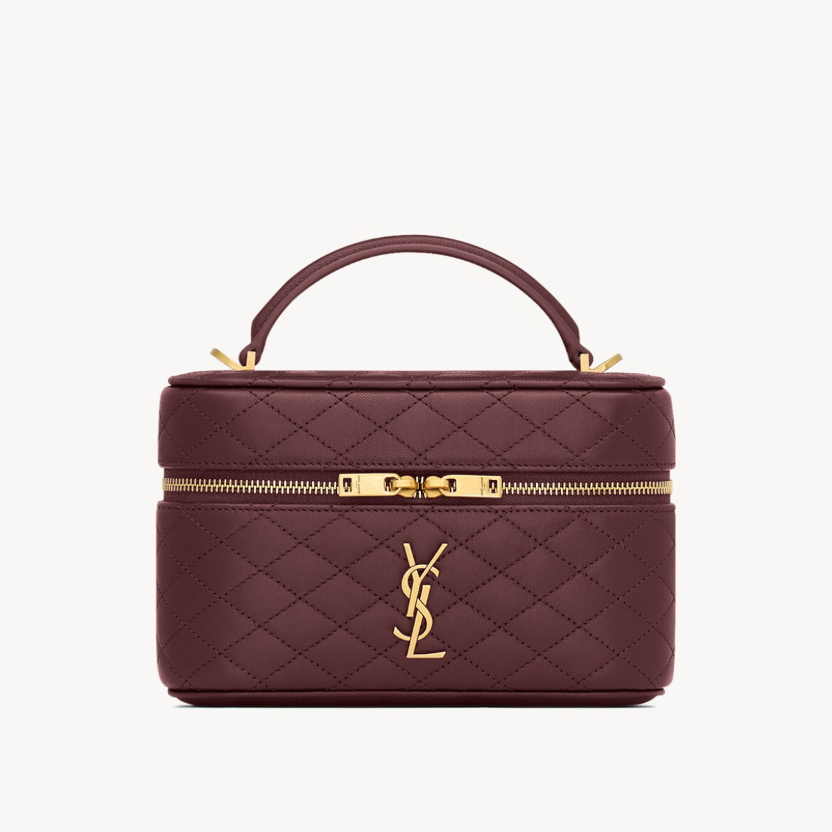 YVES SAINT LAURENT GABY VANITY CASE IN LAMBSKIN LEATHER