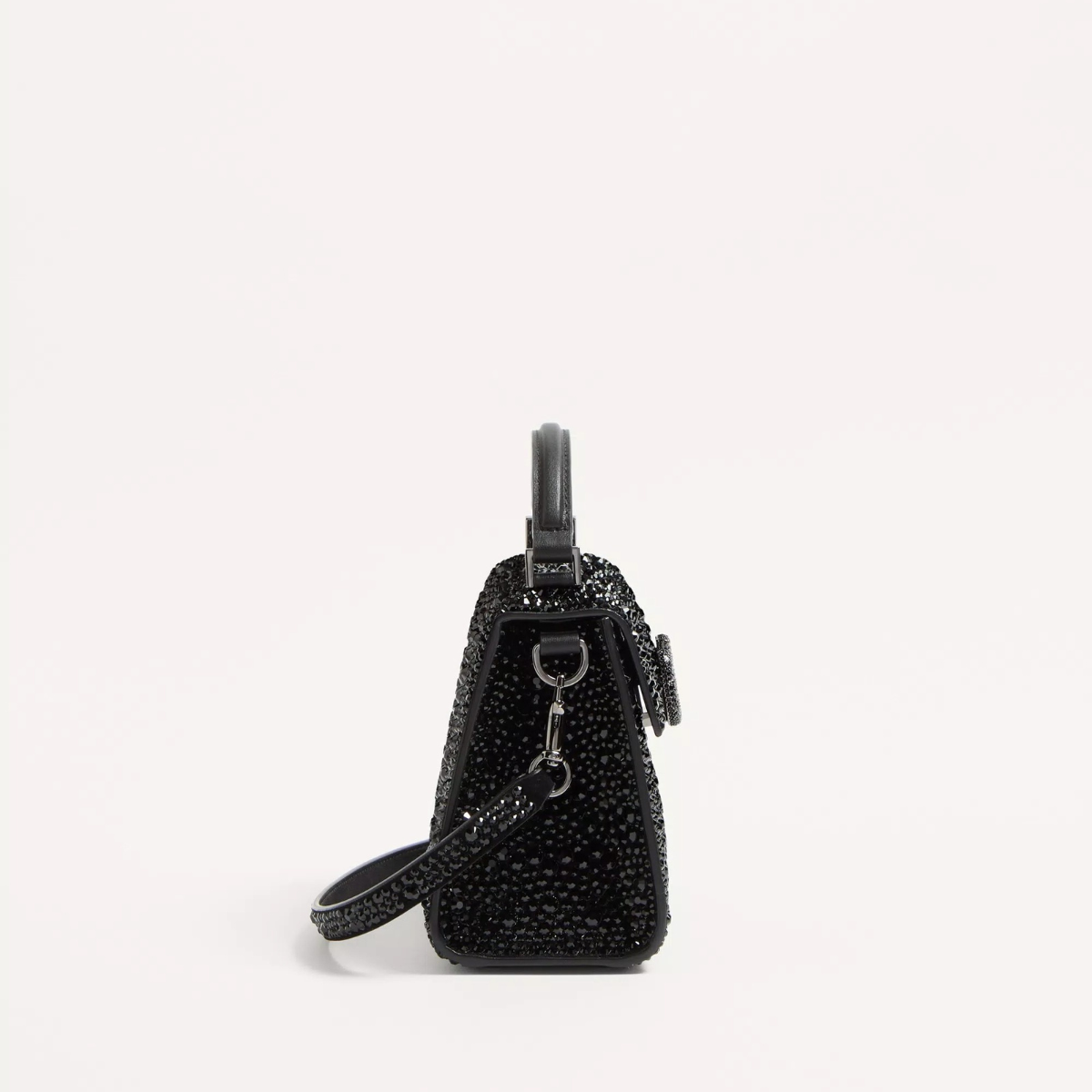 VALENTINO GARAVANI VSLING MINI BAG WITH CRYSTALS IN BLACK