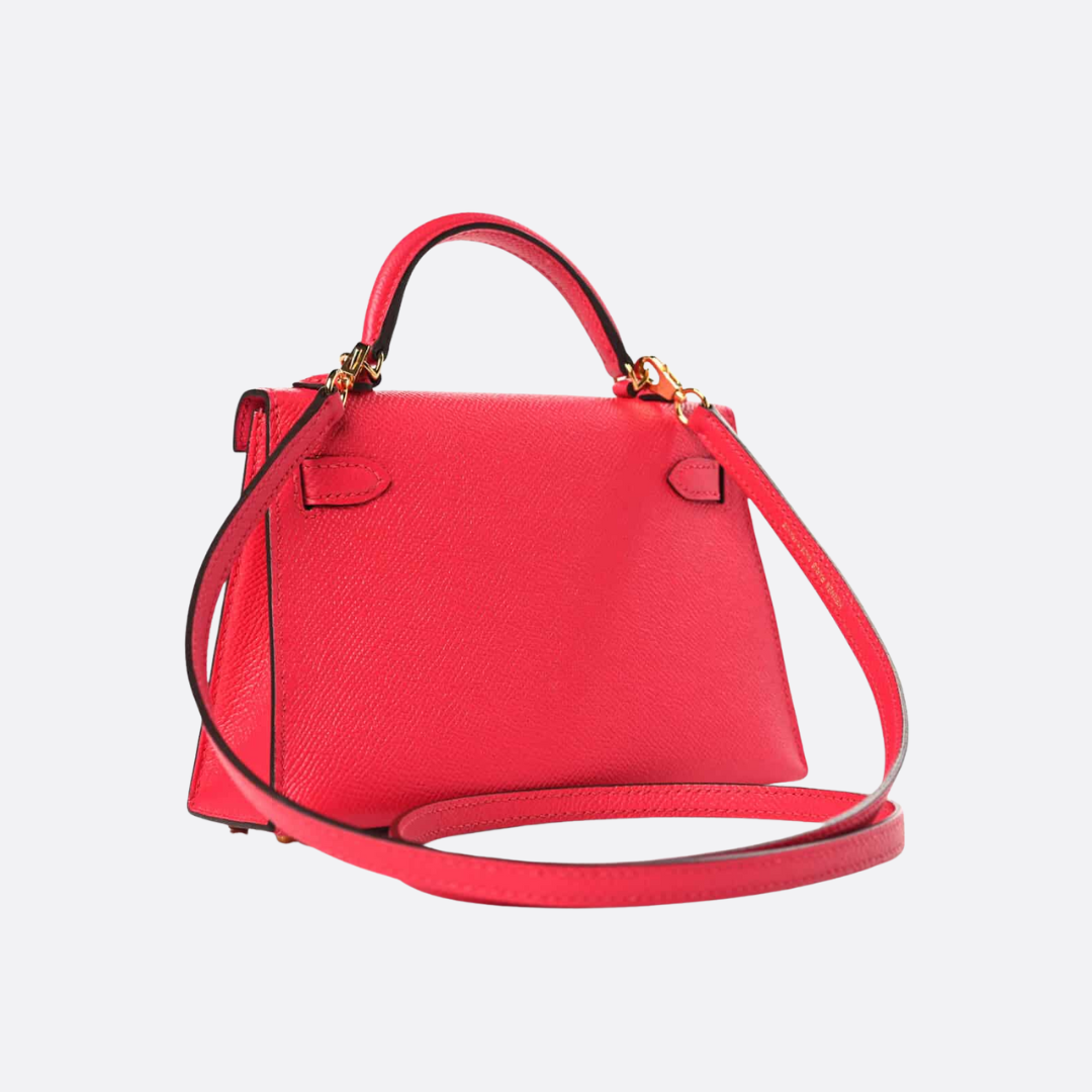 HERMÈS KELLY 20 BAG WITH GOLD HARDWARE IN PINK