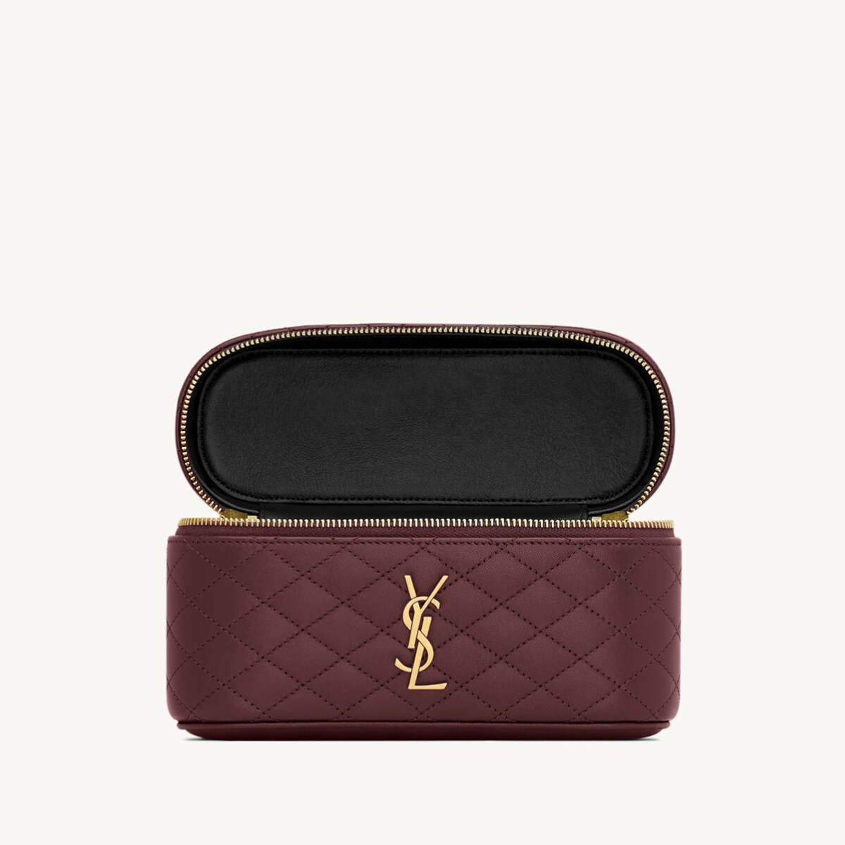 YVES SAINT LAURENT GABY VANITY CASE IN LAMBSKIN LEATHER