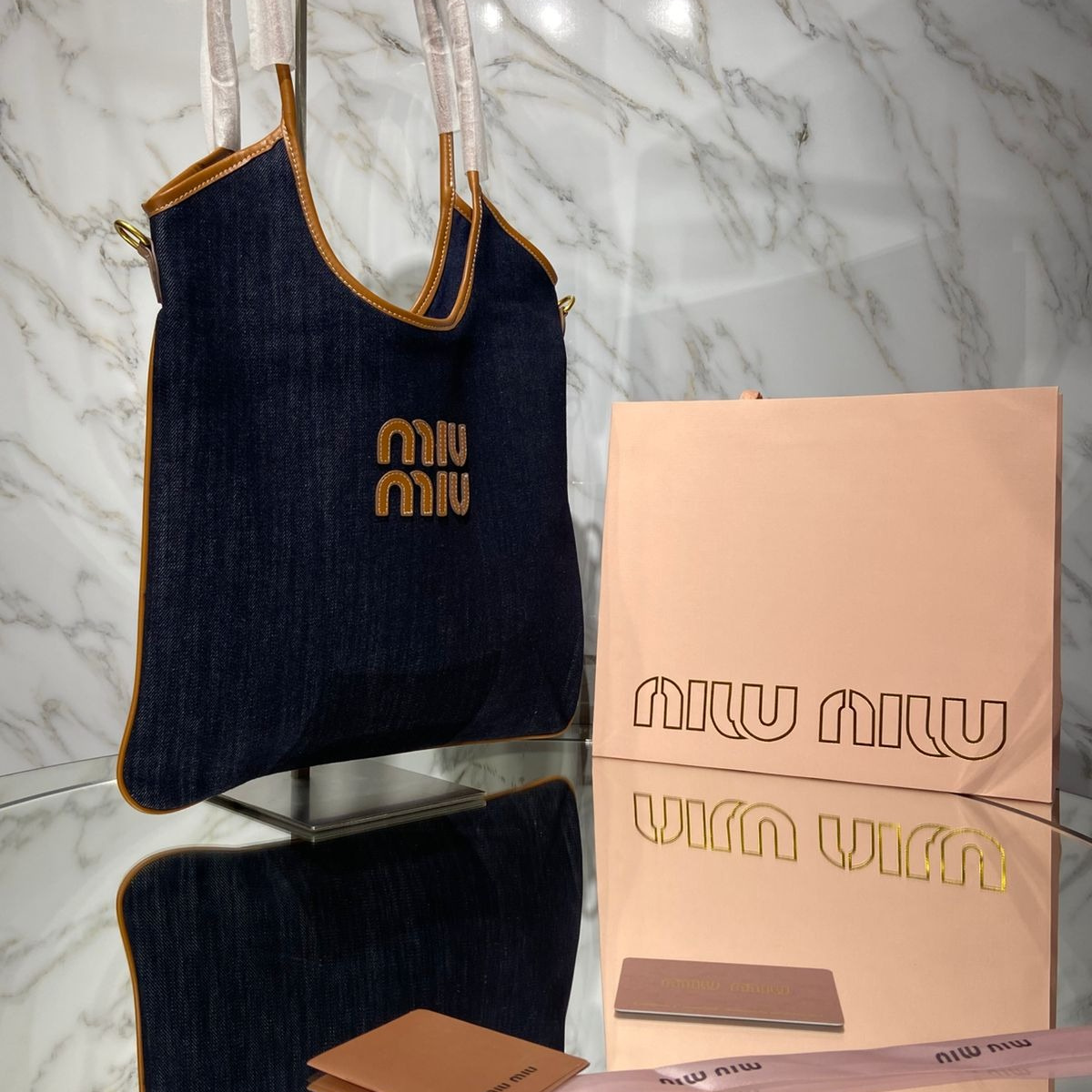 MIU MIU IVY DENIM BAG