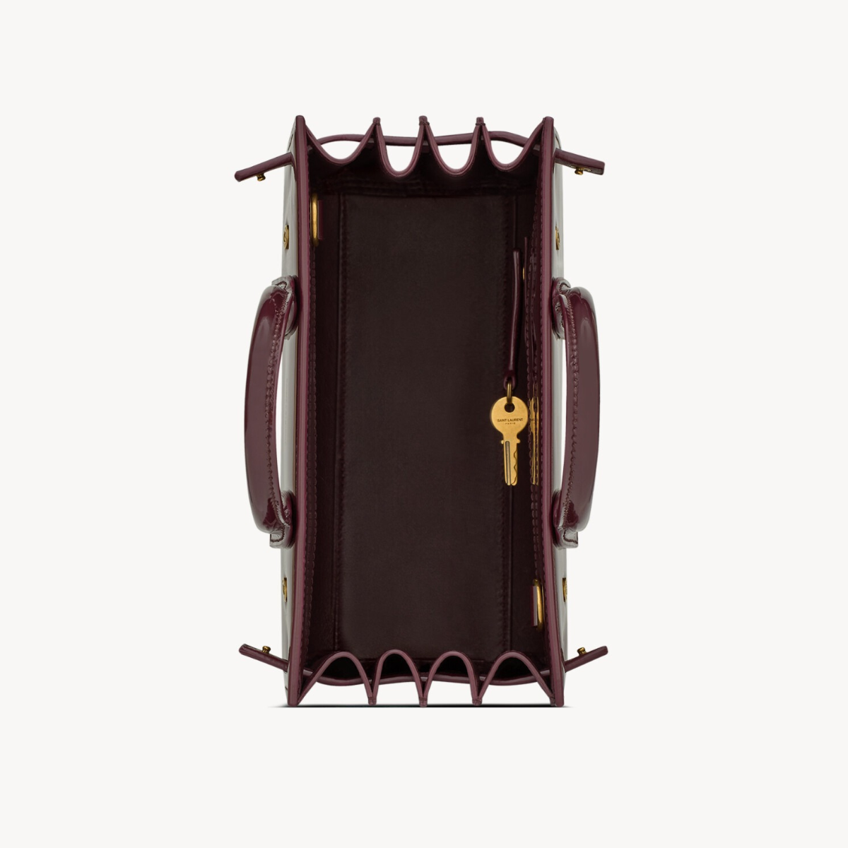YVES SAINT LAURENT SAC DE JOUR NANO IN PATENT LEATHER