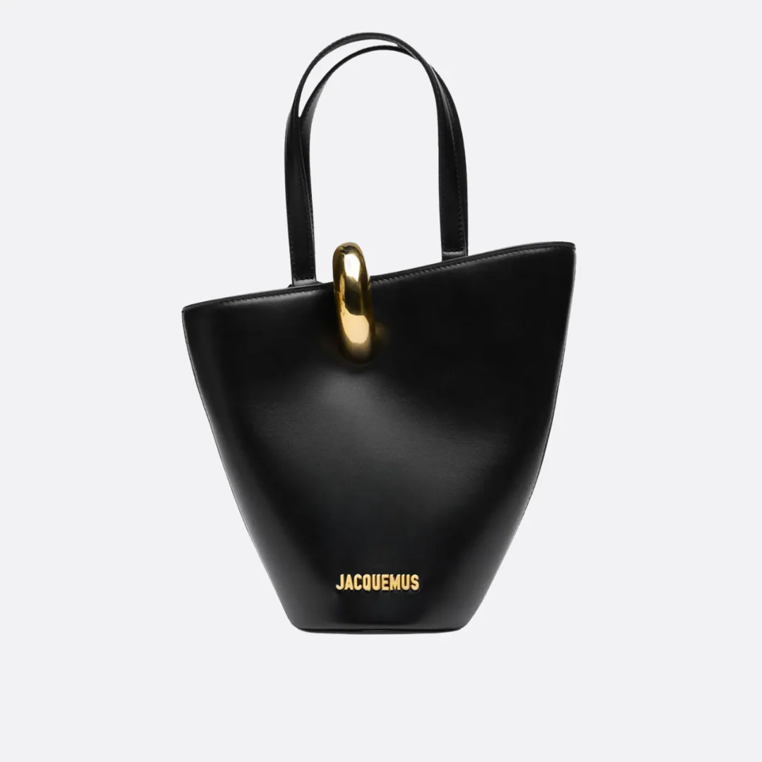 JACQUEMUS LE PETIT BAMBOLA LEATHER TOTE