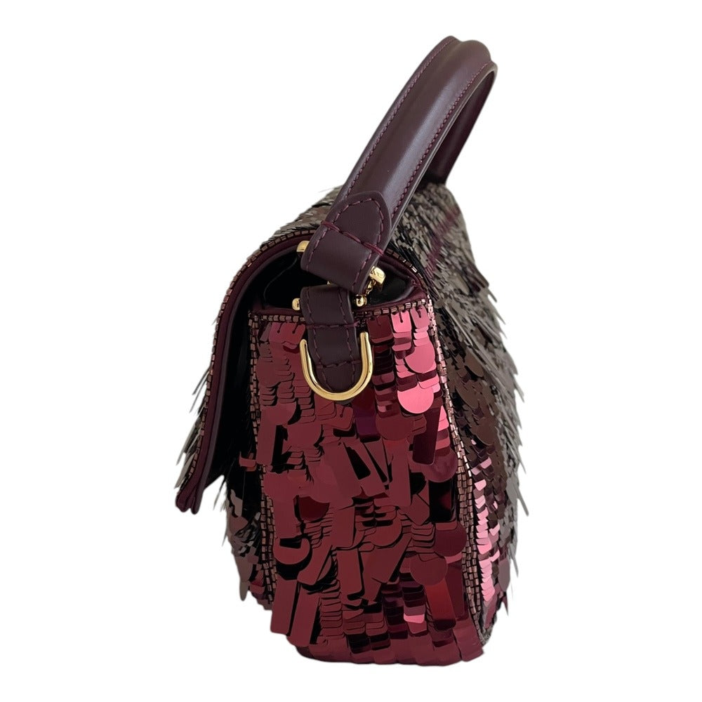FENDI BAGUETTE BAG IN RED SEQUINS