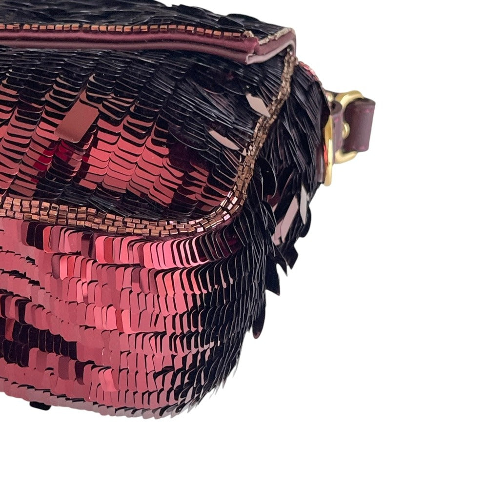FENDI BAGUETTE BAG IN RED SEQUINS